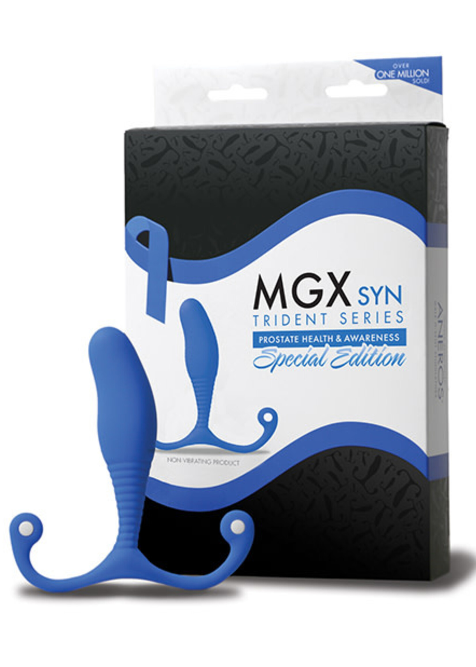 Aneros Trident Series MGX Syn P-Spot Prostate Stimulator - Blue