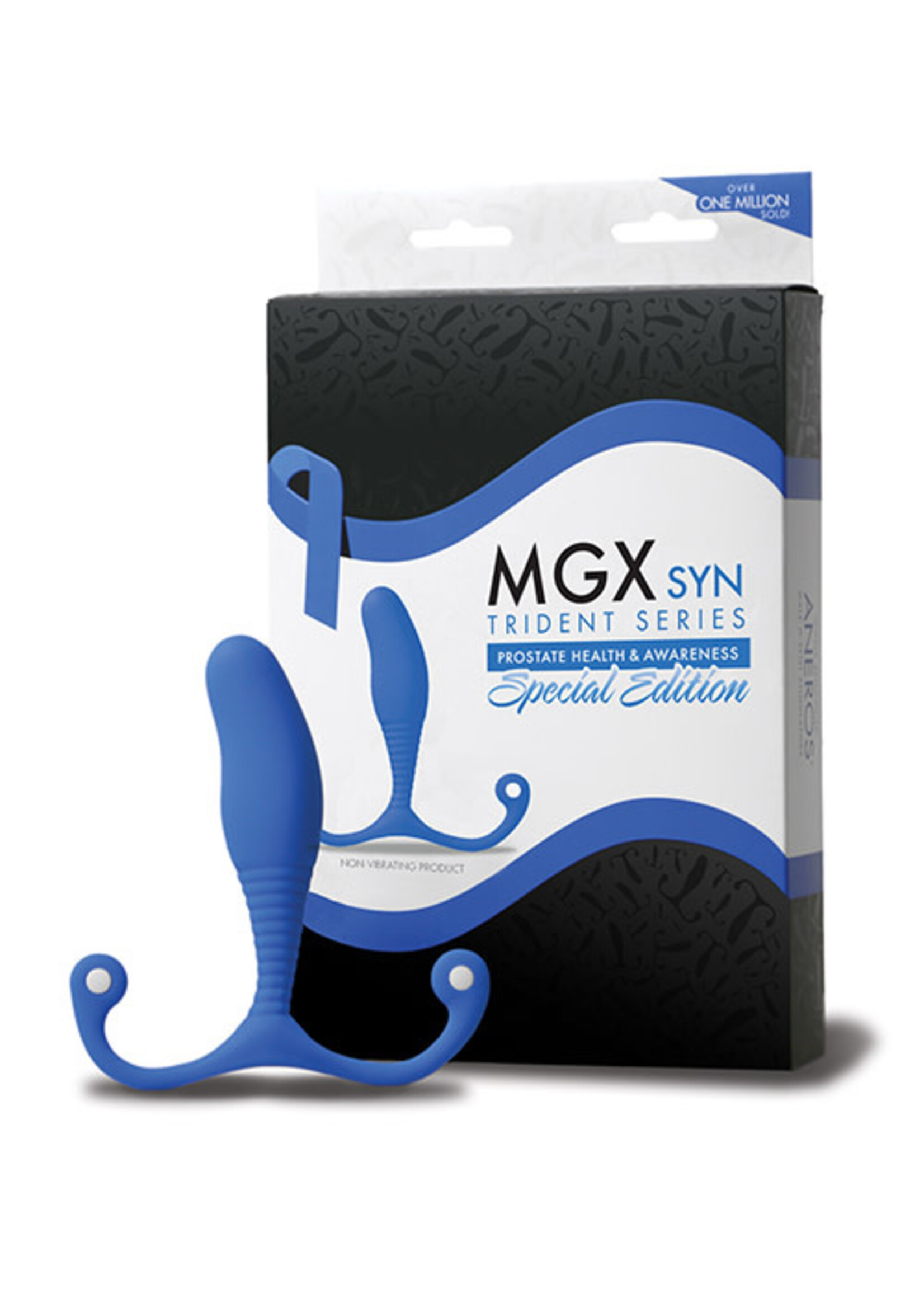Aneros Trident Series MGX Syn P-Spot Prostate Stimulator - Blue