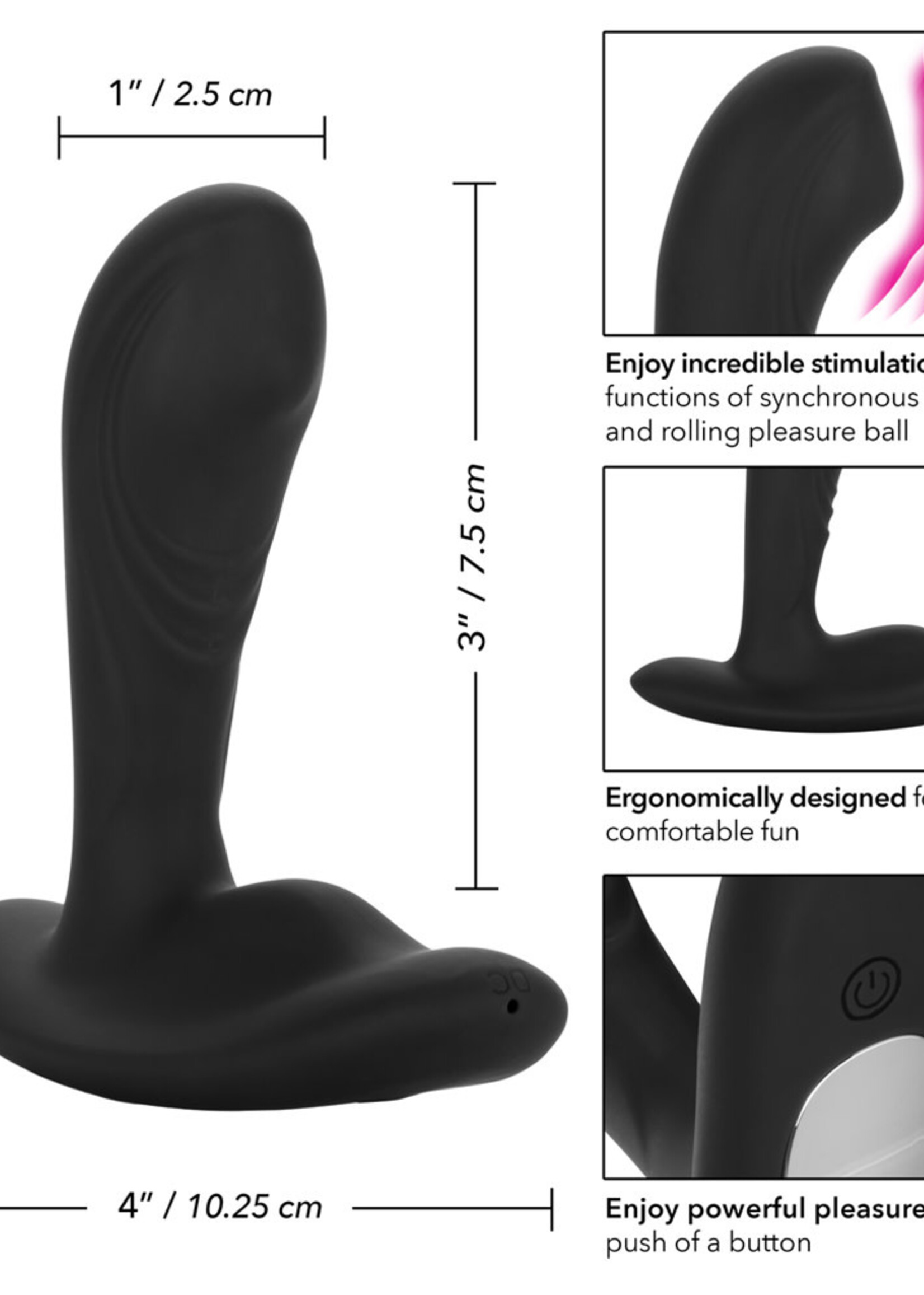 California Exotic Novelties Eclipse Tapered Roller Ball Probe