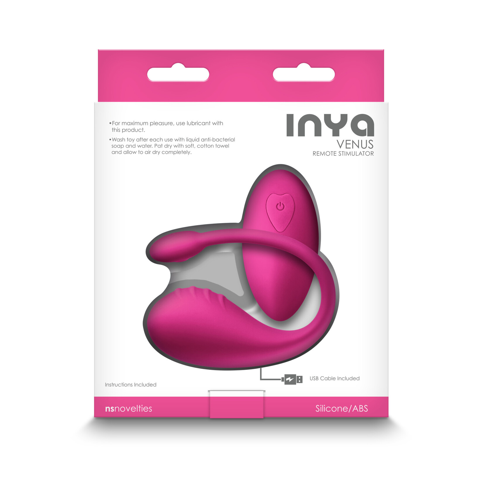 nsnovelties Inya Venus Rechargeable Silicone Vibrator with Remote Control