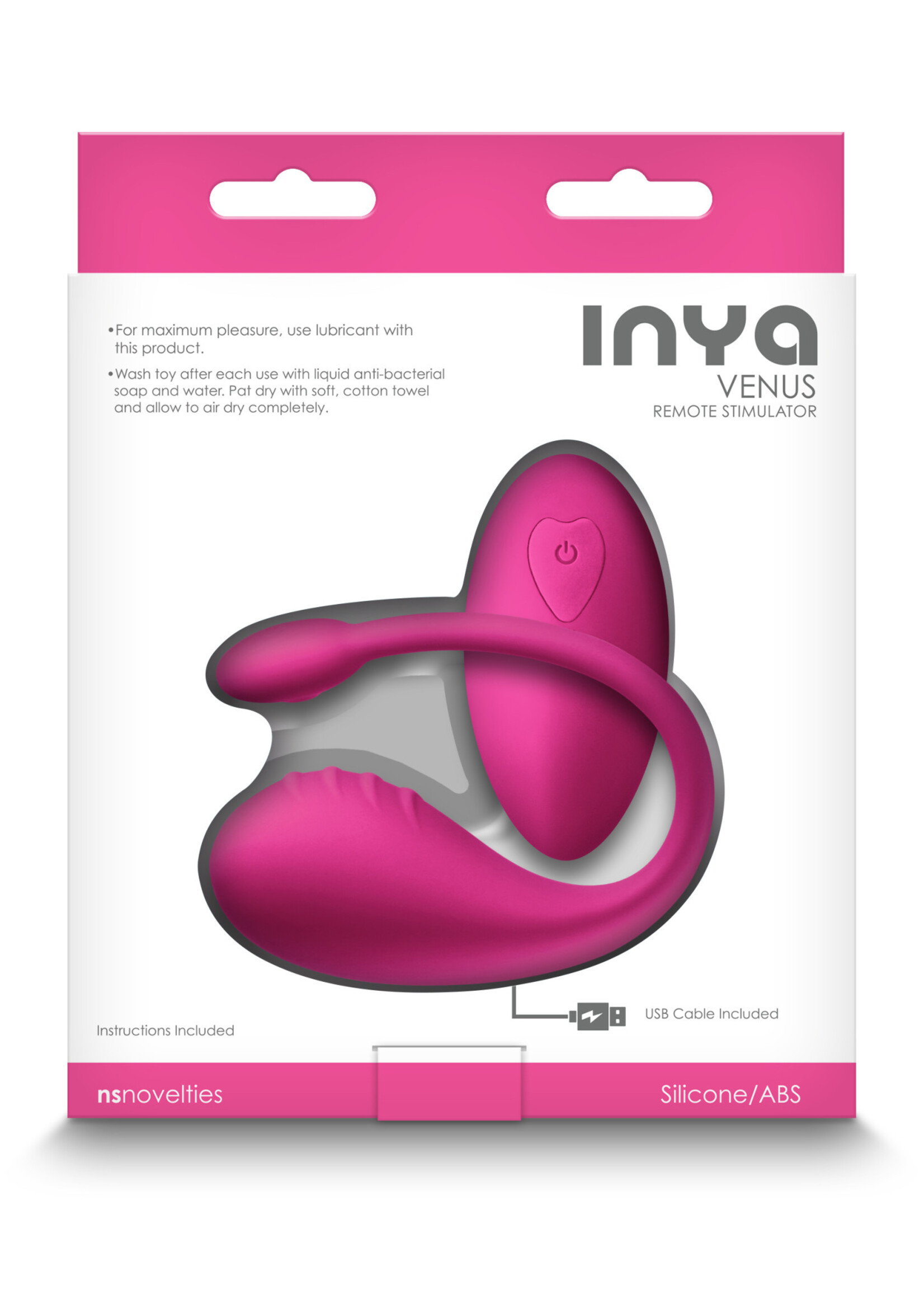 nsnovelties Inya Venus Rechargeable Silicone Vibrator with Remote Control