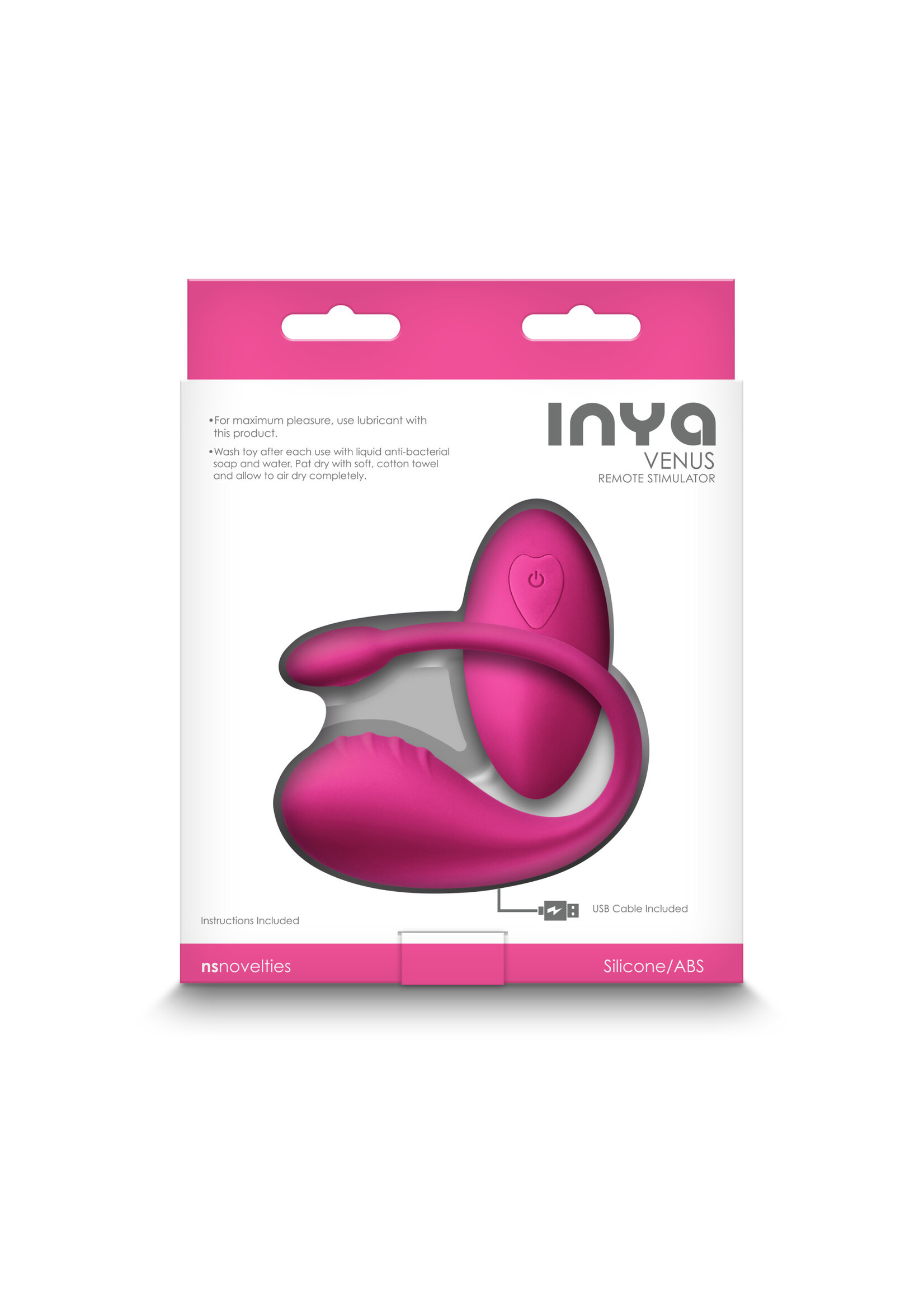 nsnovelties Inya Venus Rechargeable Silicone Vibrator with Remote Control