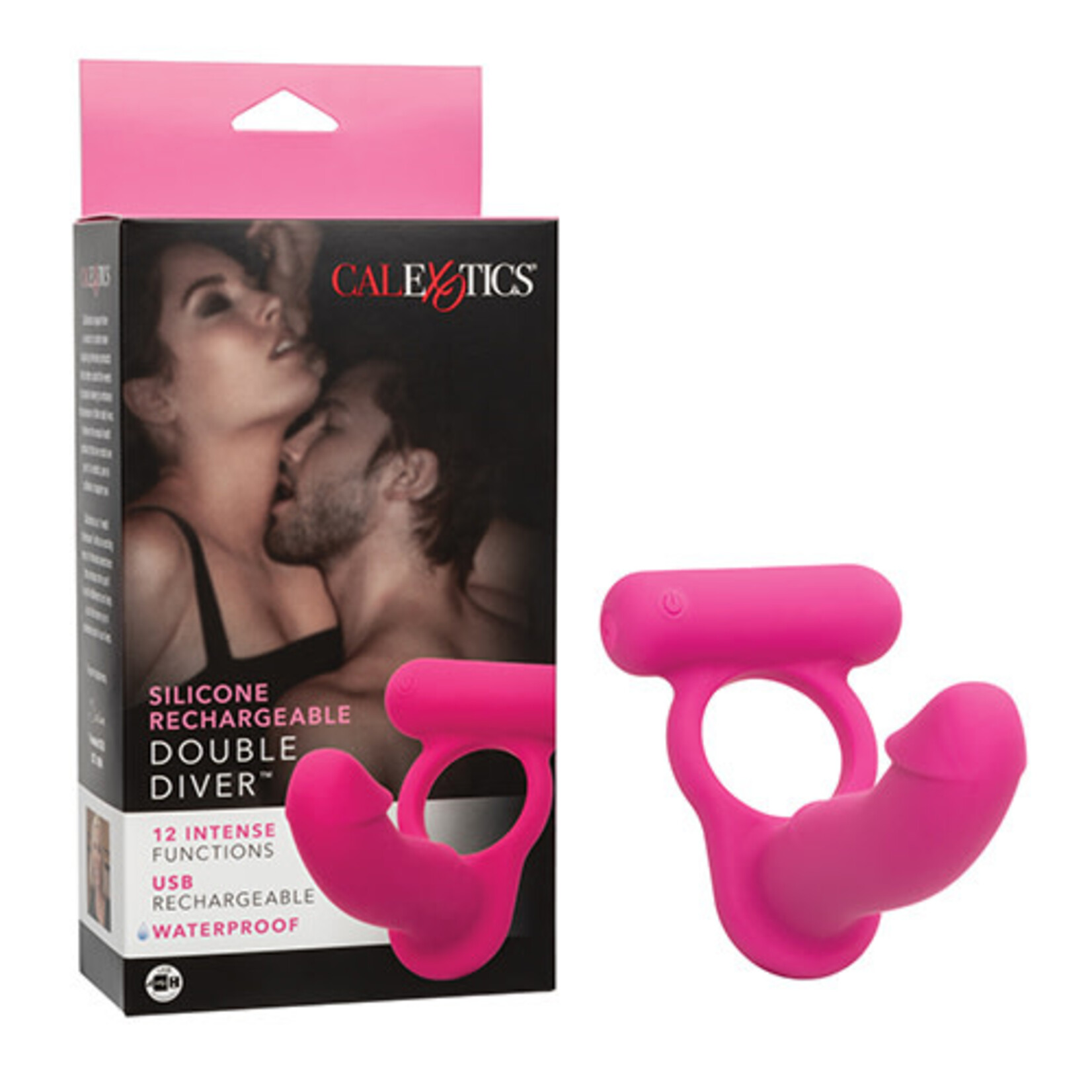 Calexotics Silicone Rechargeable Double Diver - Pink