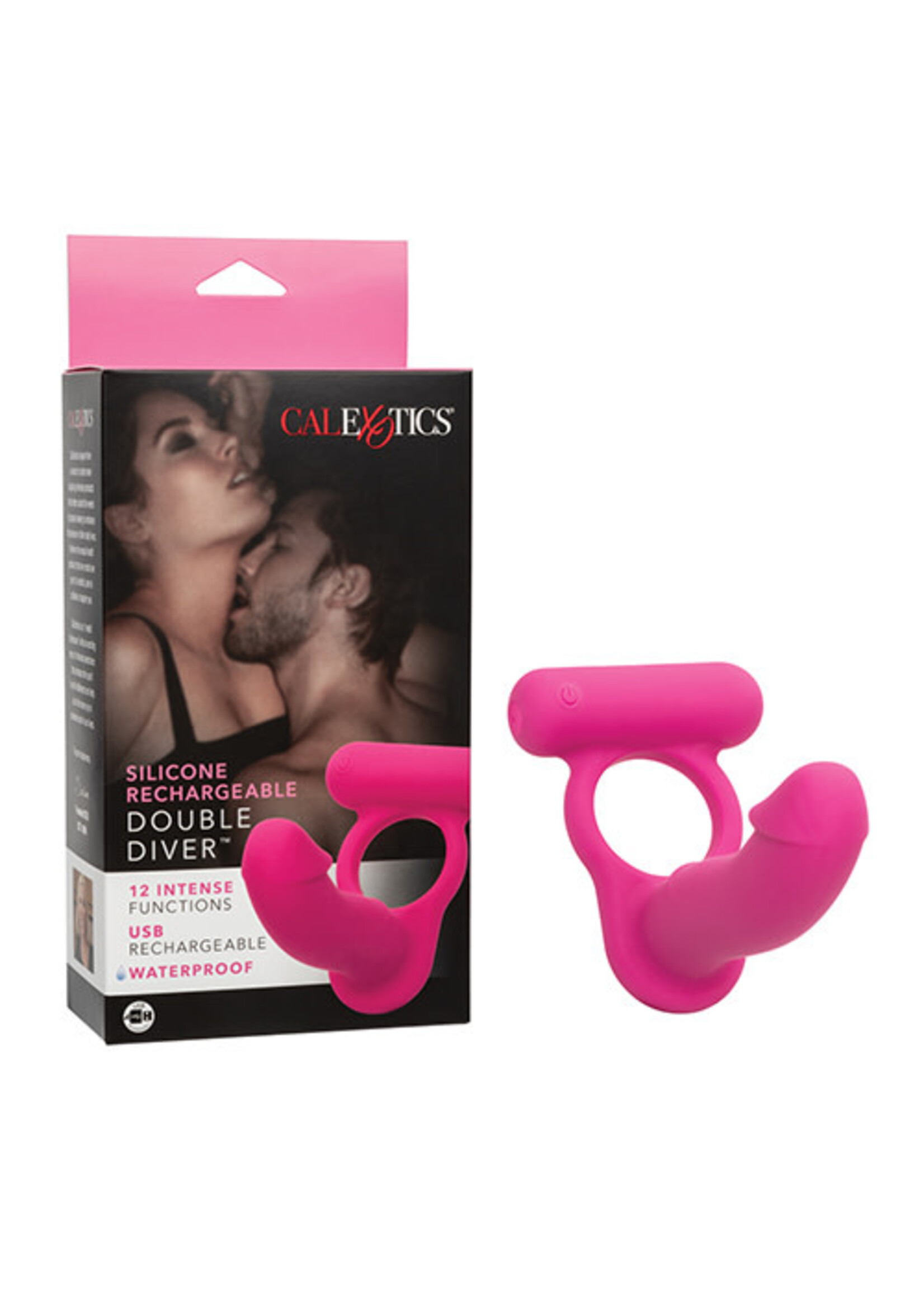 Calexotics Silicone Rechargeable Double Diver - Pink