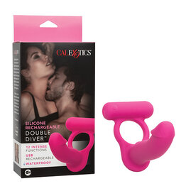 Calexotics Silicone Rechargeable Double Diver - Pink