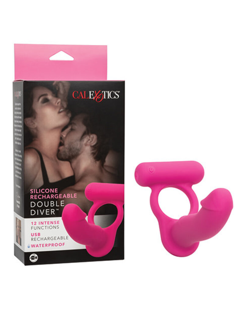 Calexotics Silicone Rechargeable Double Diver - Pink