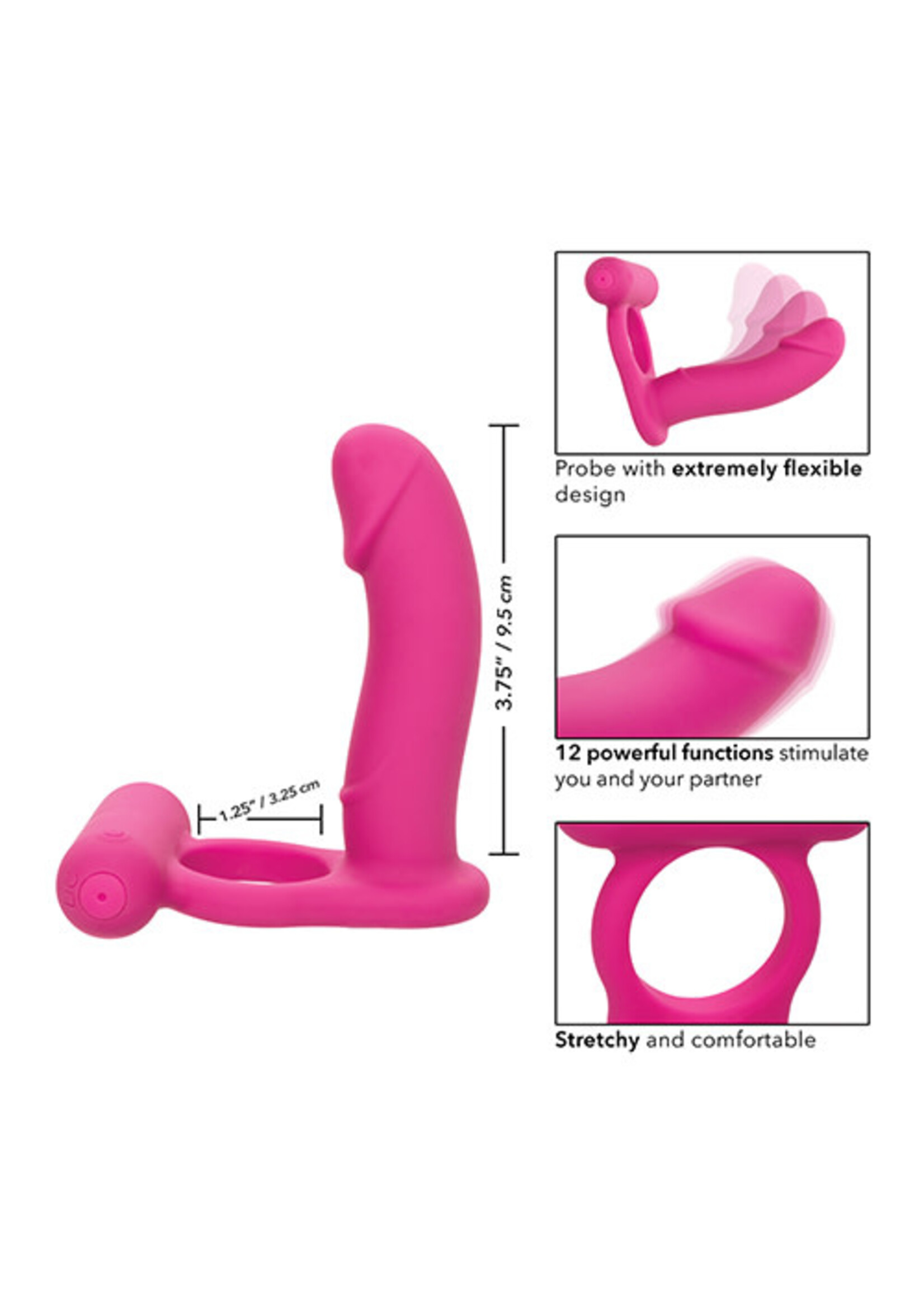 Calexotics Silicone Rechargeable Double Diver - Pink