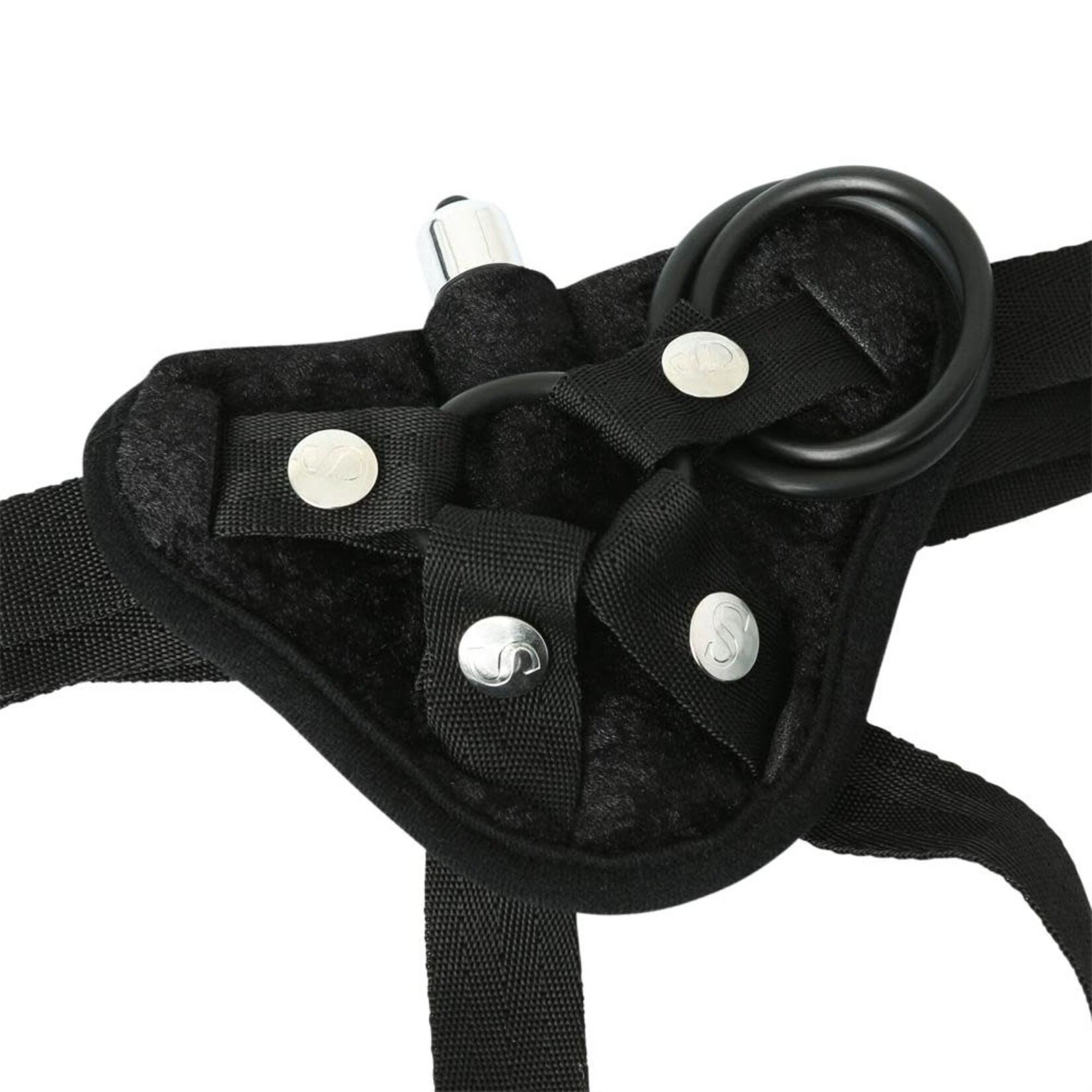 Sportsheets Sportsheets Vibrating Black Velvet Strap On