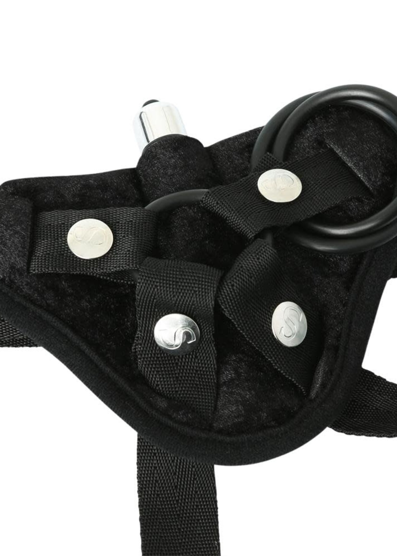Sportsheets Sportsheets Vibrating Black Velvet Strap On