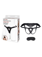 Lux Fetish Patent Leather Strap-on Harness - Black