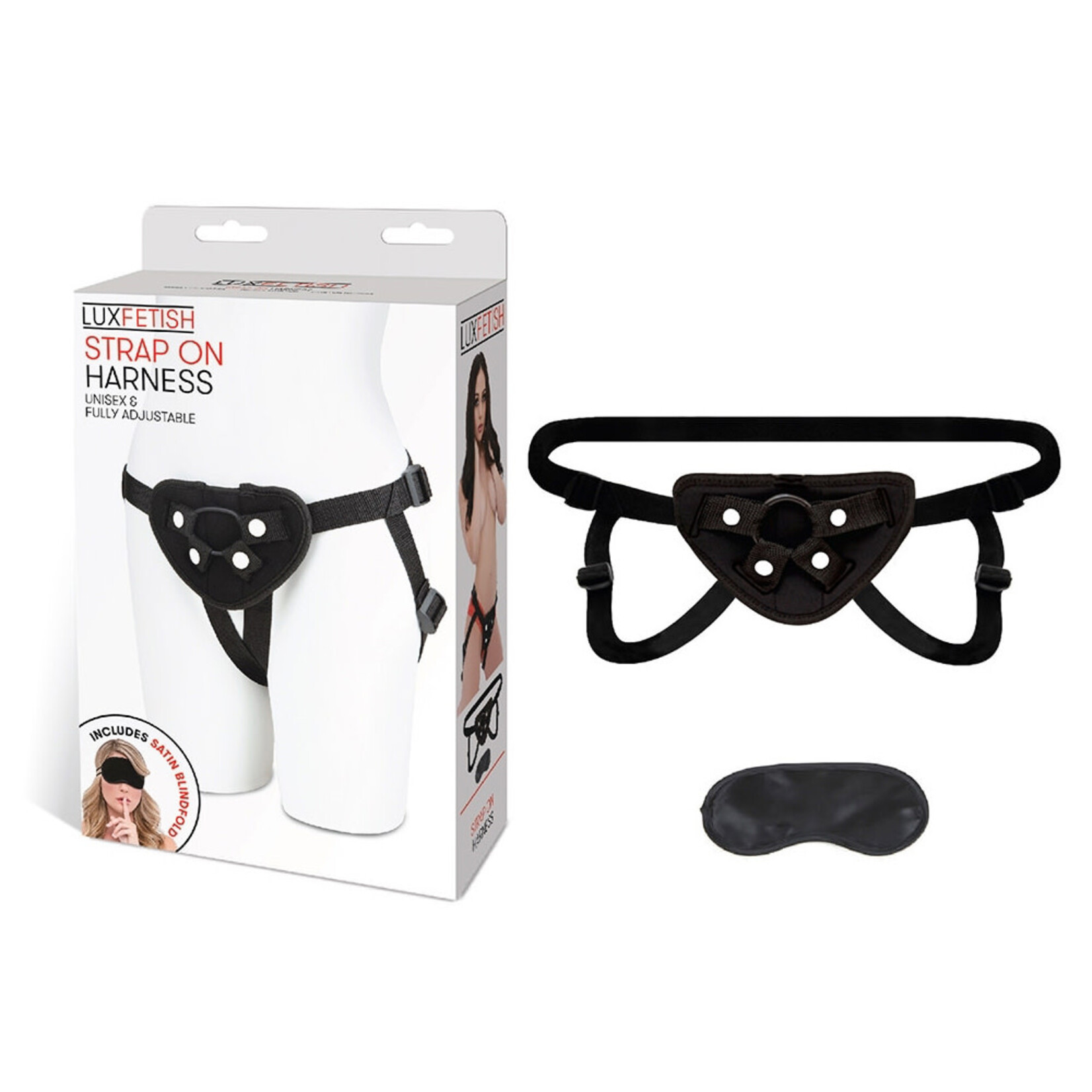 Lux Fetish Lux Fetish Strap On Harness - Black