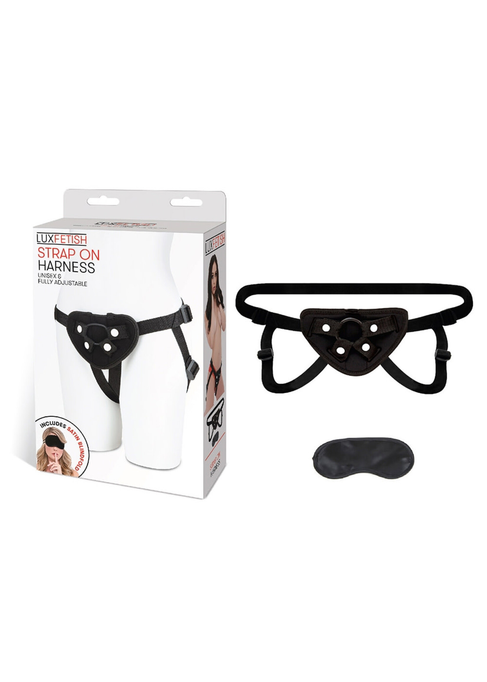 Lux Fetish Lux Fetish Strap On Harness - Black
