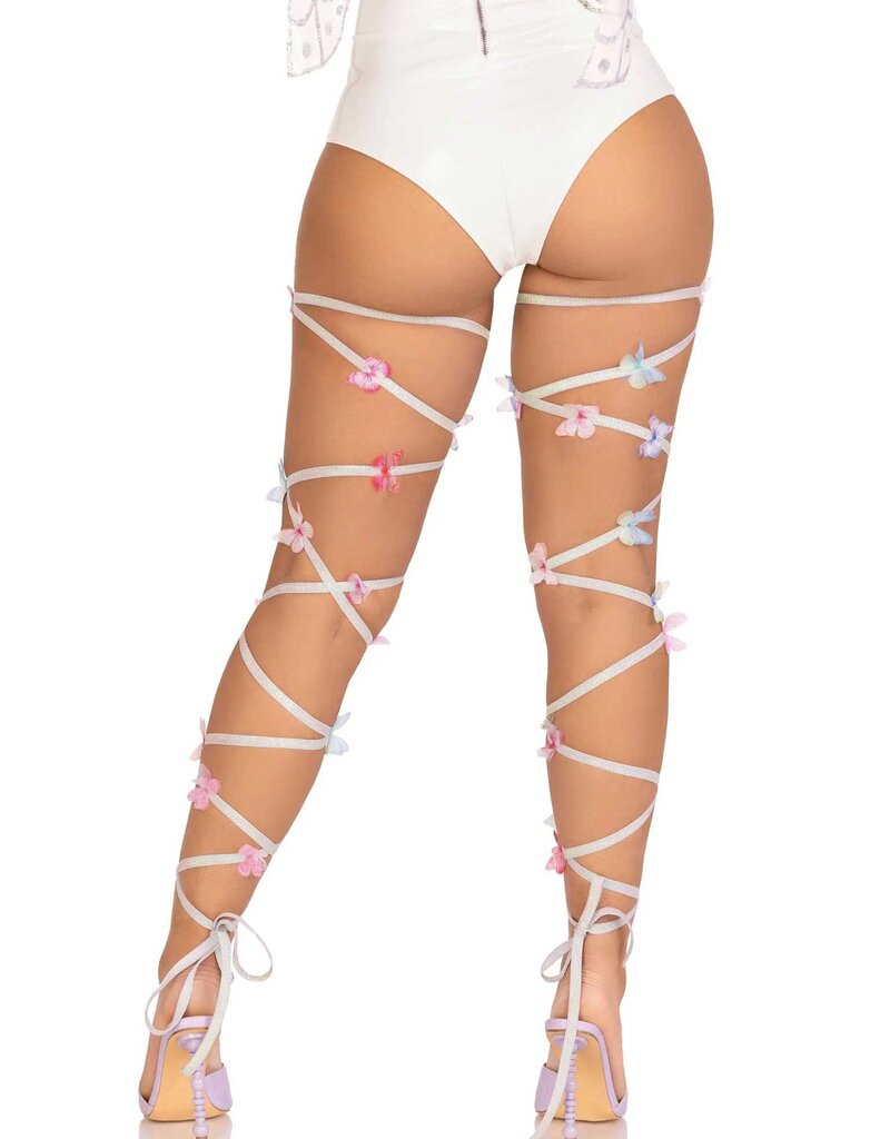 Leg Avenue Butterfly Leg Wraps - One Size - Multicolor