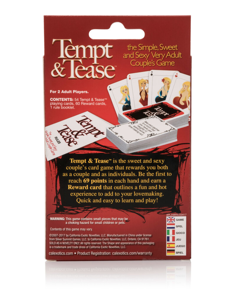 California Exotic Novelties Tempt and Tease Game