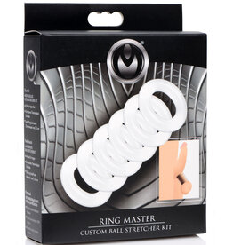 XR Brands Master Series Master Series Ring Master Custom Ball Stretching Kit - 6 Ring Pack