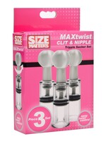 Size Matters Max Twist Clit And Nipple Triple Sucker Set