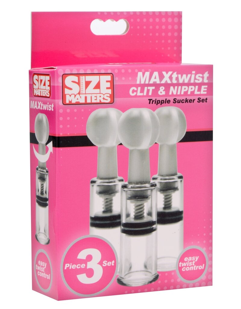 Size Matters Max Twist Clit And Nipple Triple Sucker Set