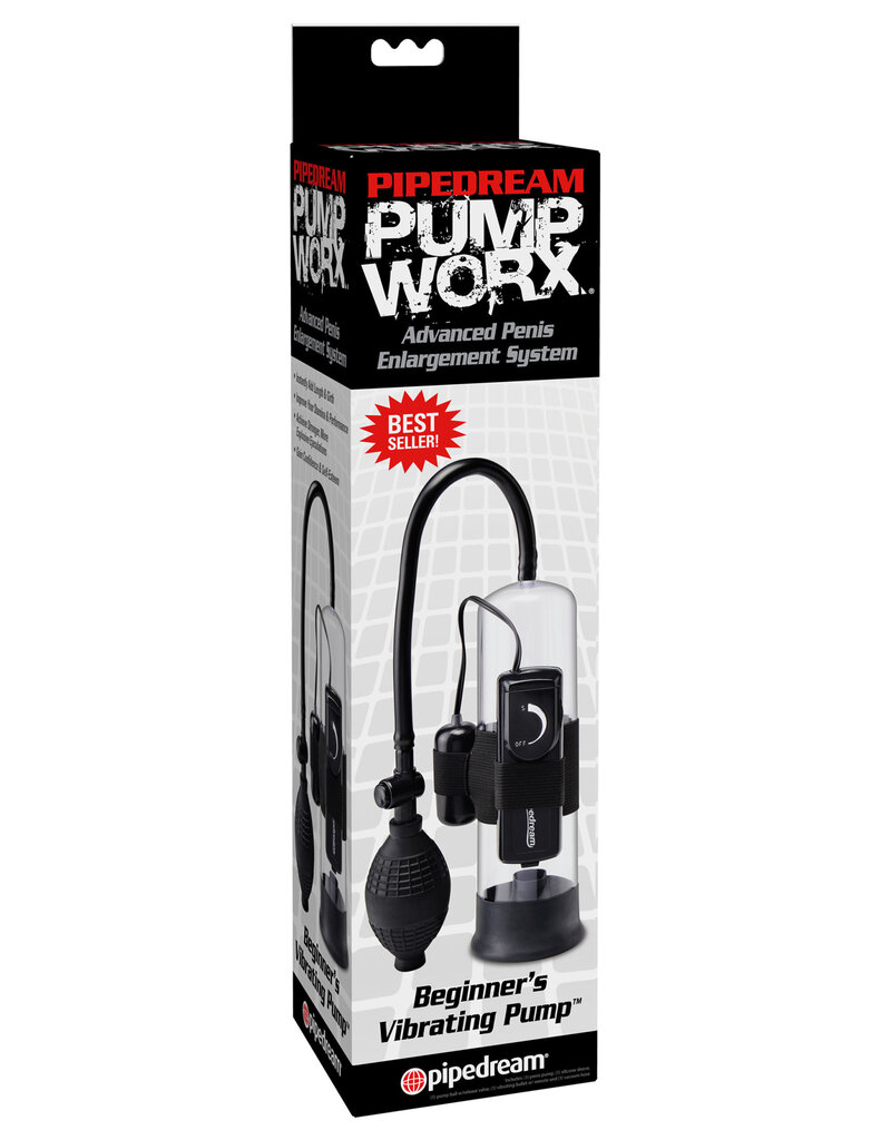 Pipedream Pump Worx Beginners Vibrating Pump - Black