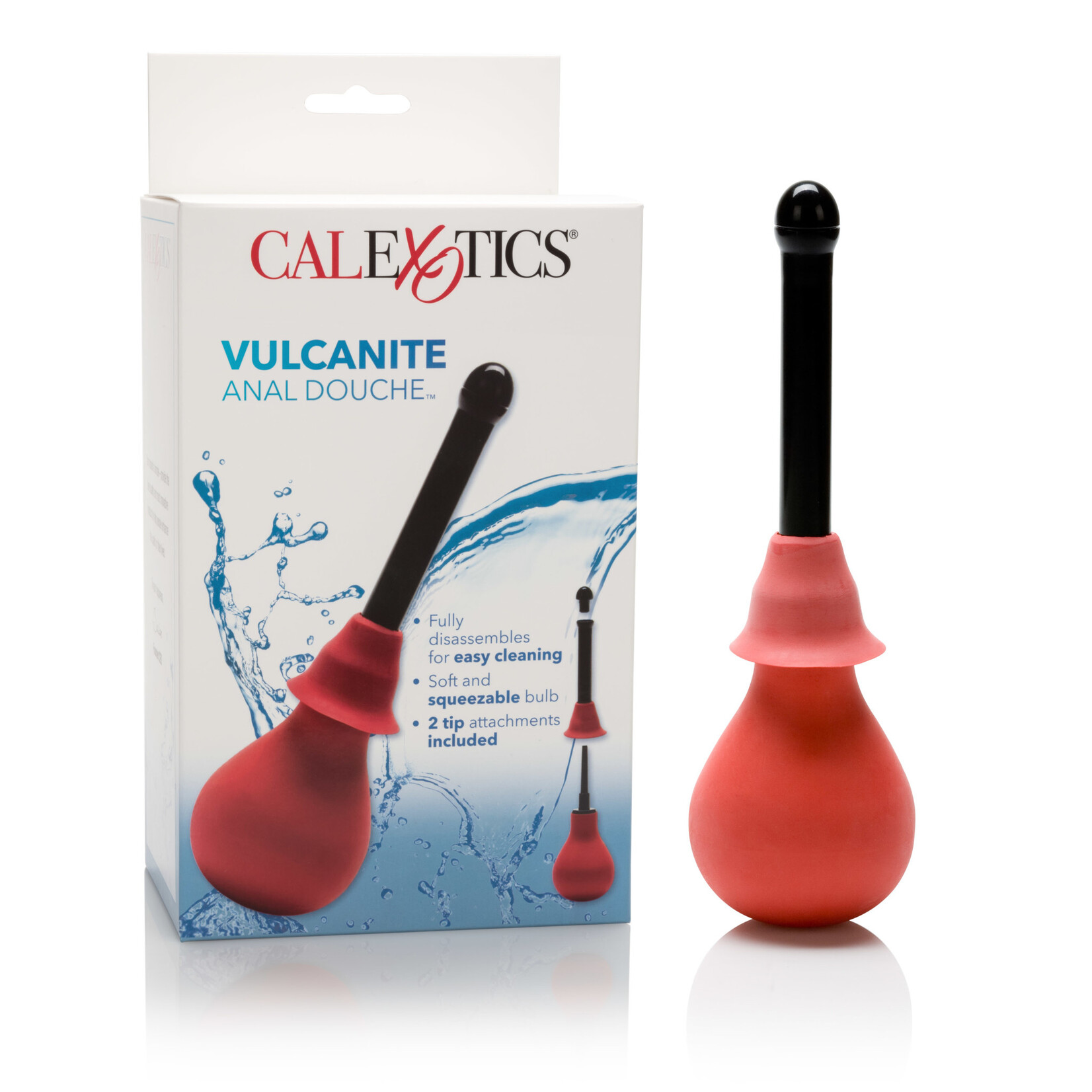 Calexotics Vulcanite Anal Douche With Attachment