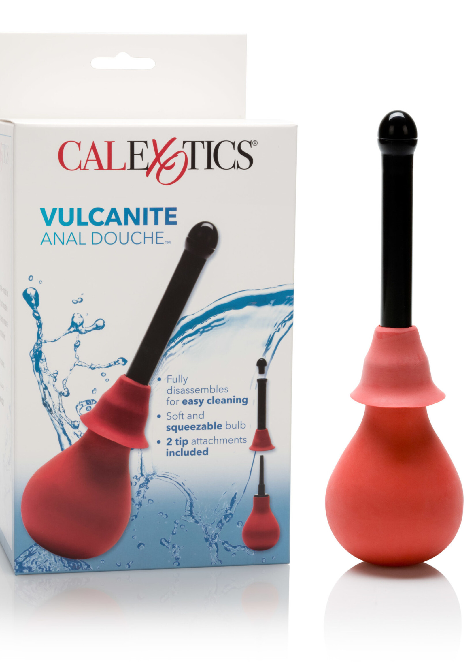 Calexotics Vulcanite Anal Douche With Attachment