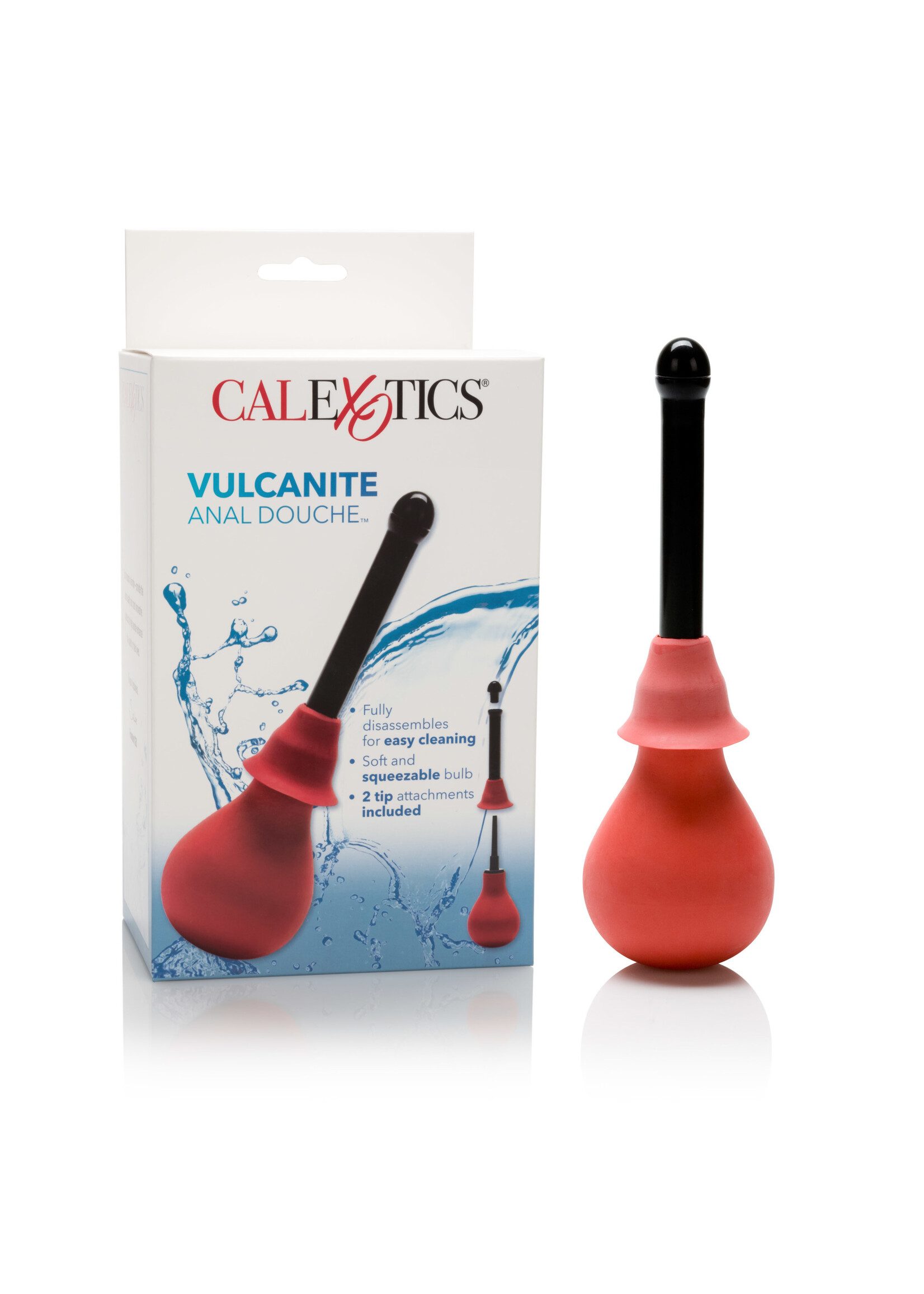 Calexotics Vulcanite Anal Douche With Attachment