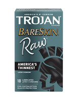 Trojan Condoms Trojan BareSkin Raw Condom - Pack of 10