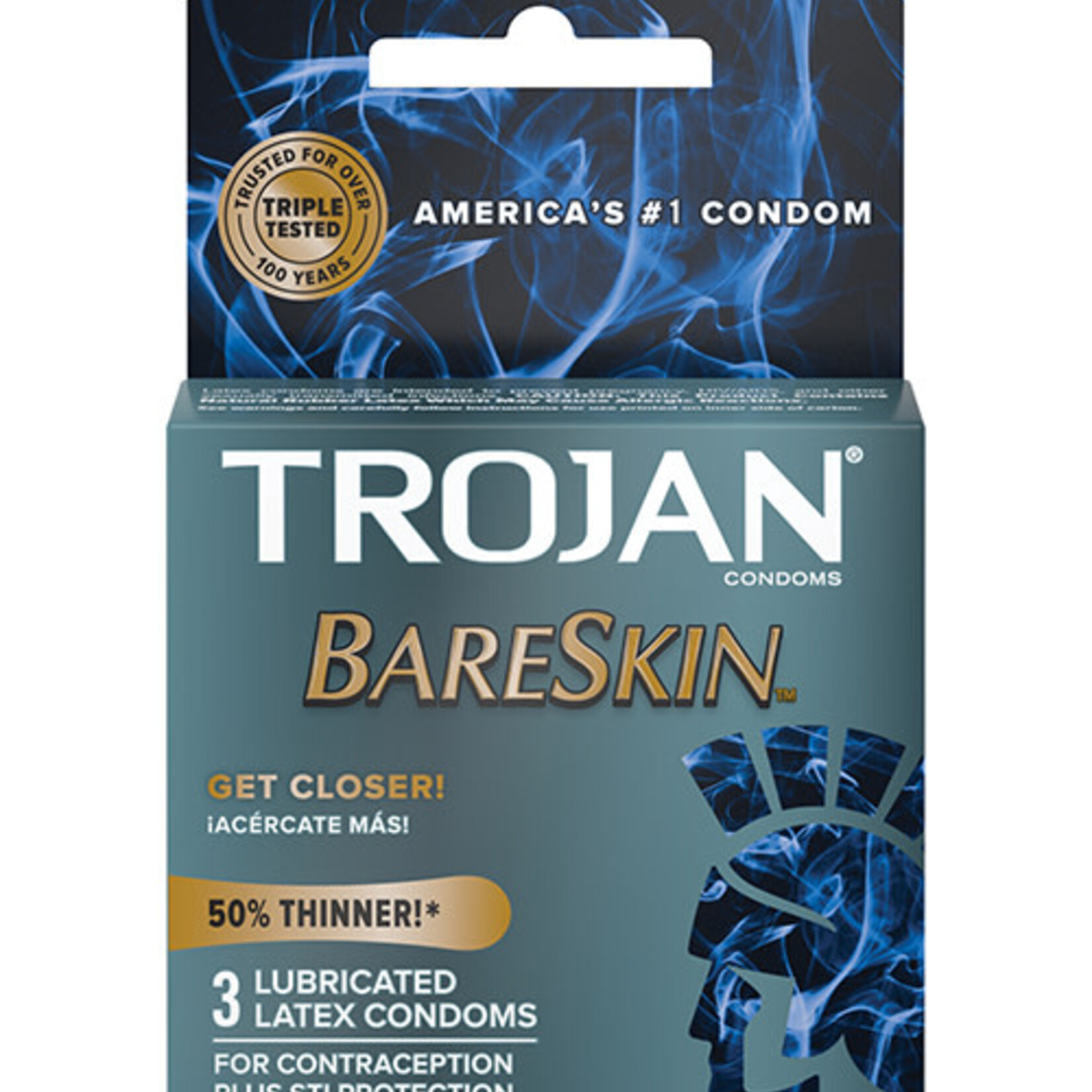 Trojan Condoms Trojan Bareskin 50% Thinner 3 pack