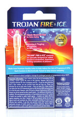 Trojan Condoms Trojan Fire and Ice Dual Action Lubricated Condoms - 3 Pack