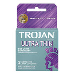 Trojan Condoms Trojan Condom Sensitivity Ultra Thin Lubricated 3 Pack