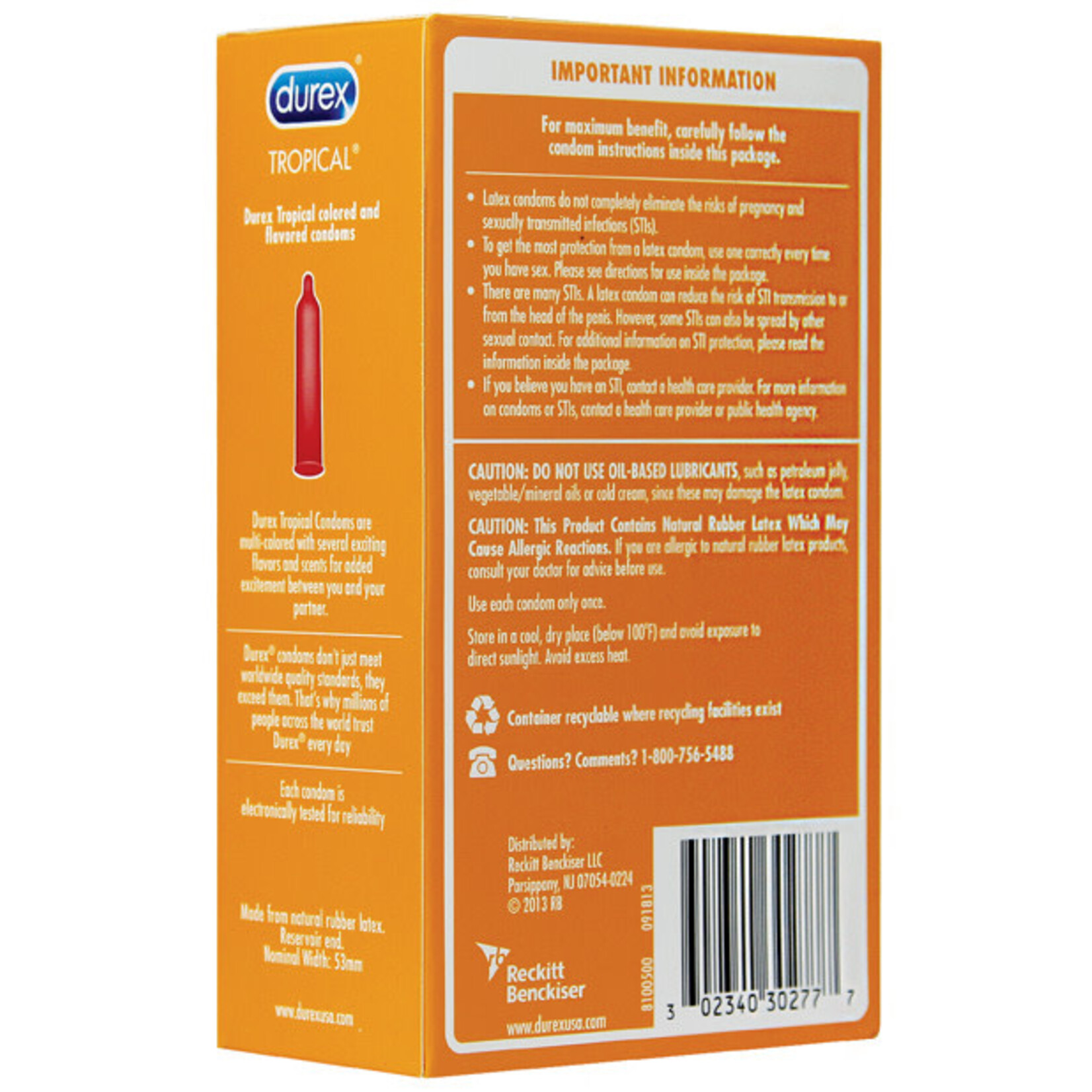 Durex Durex Tropical Flavors - 12 Pack