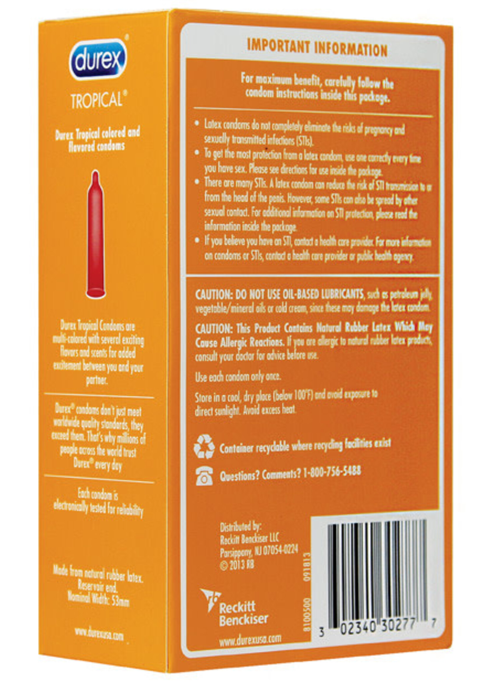 Durex Durex Tropical Flavors - 12 Pack