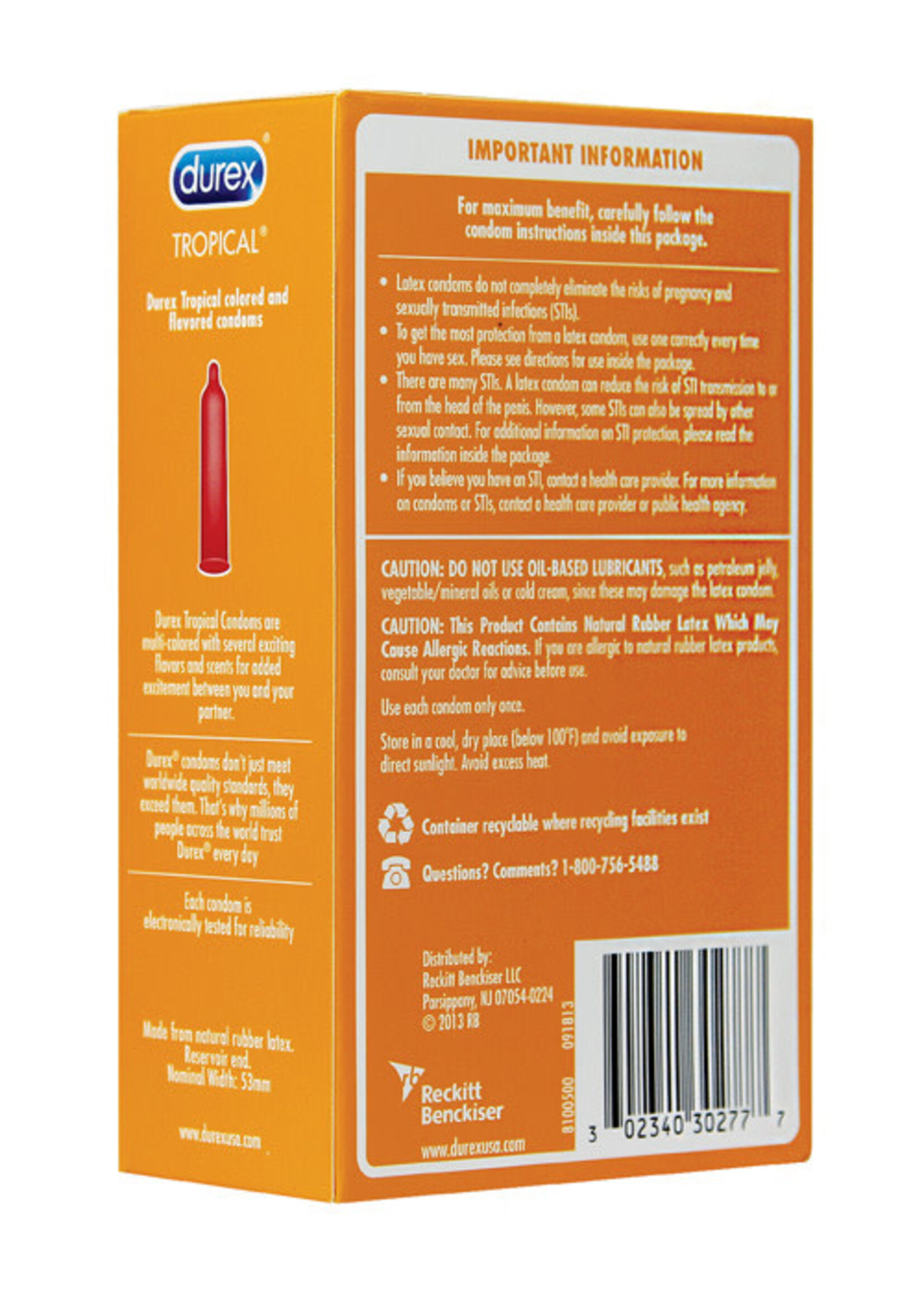 Durex Durex Tropical Flavors - 12 Pack