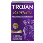 Trojan Condoms Trojan Studded Bareskin Condoms - Box of 10
