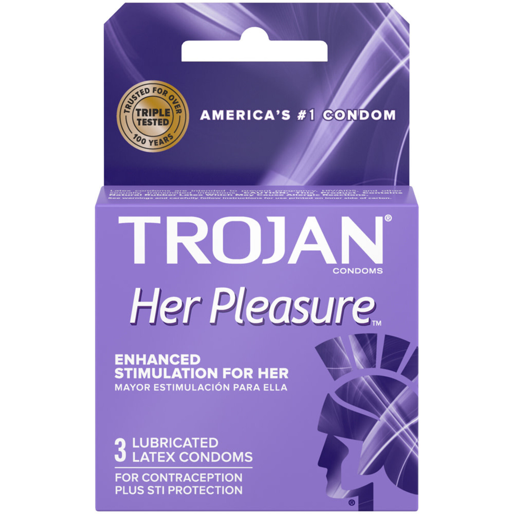 Trojan Condoms Trojan Her Pleasure Condoms - Box of 3