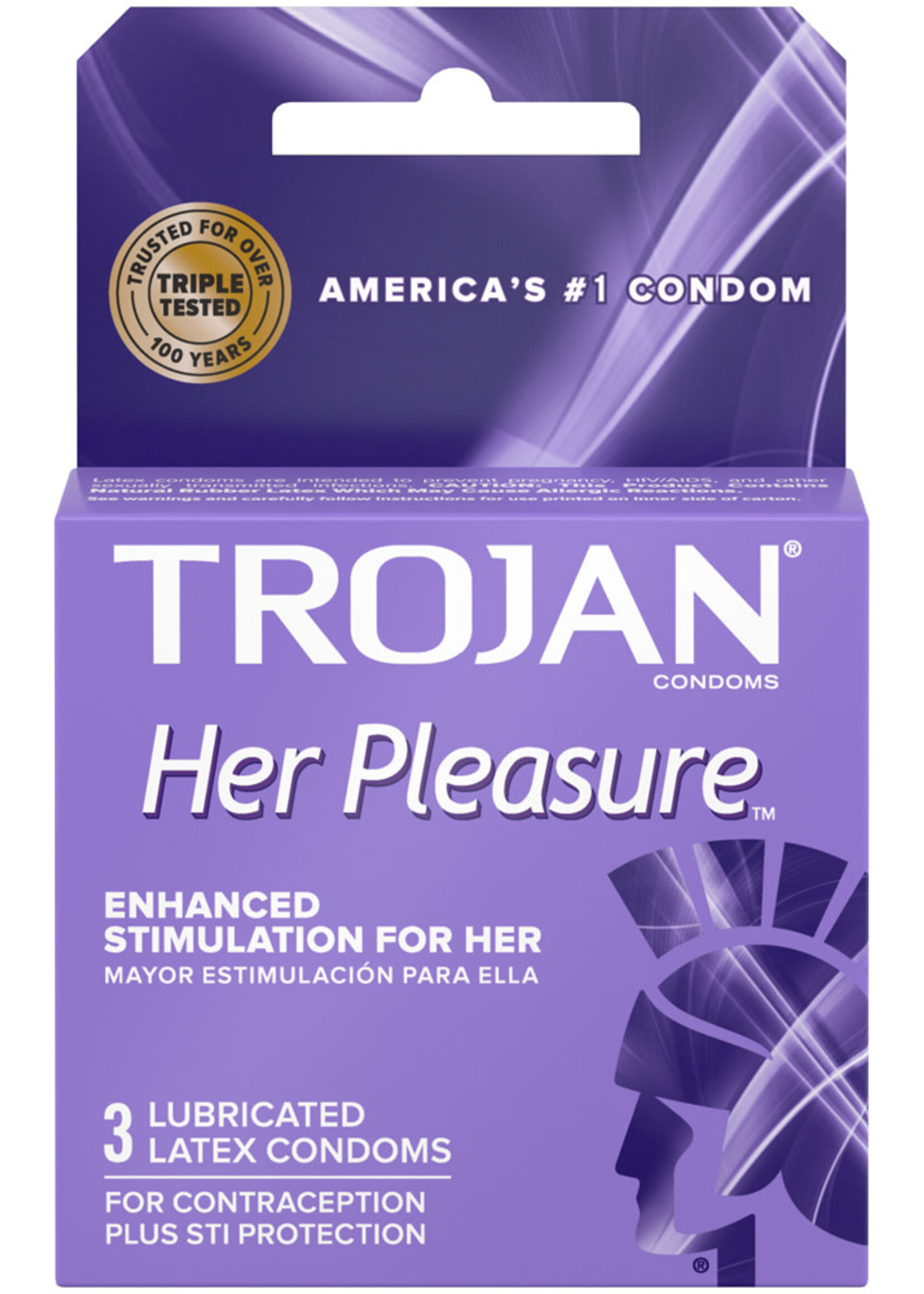 Trojan Condoms Trojan Her Pleasure Condoms - Box of 3