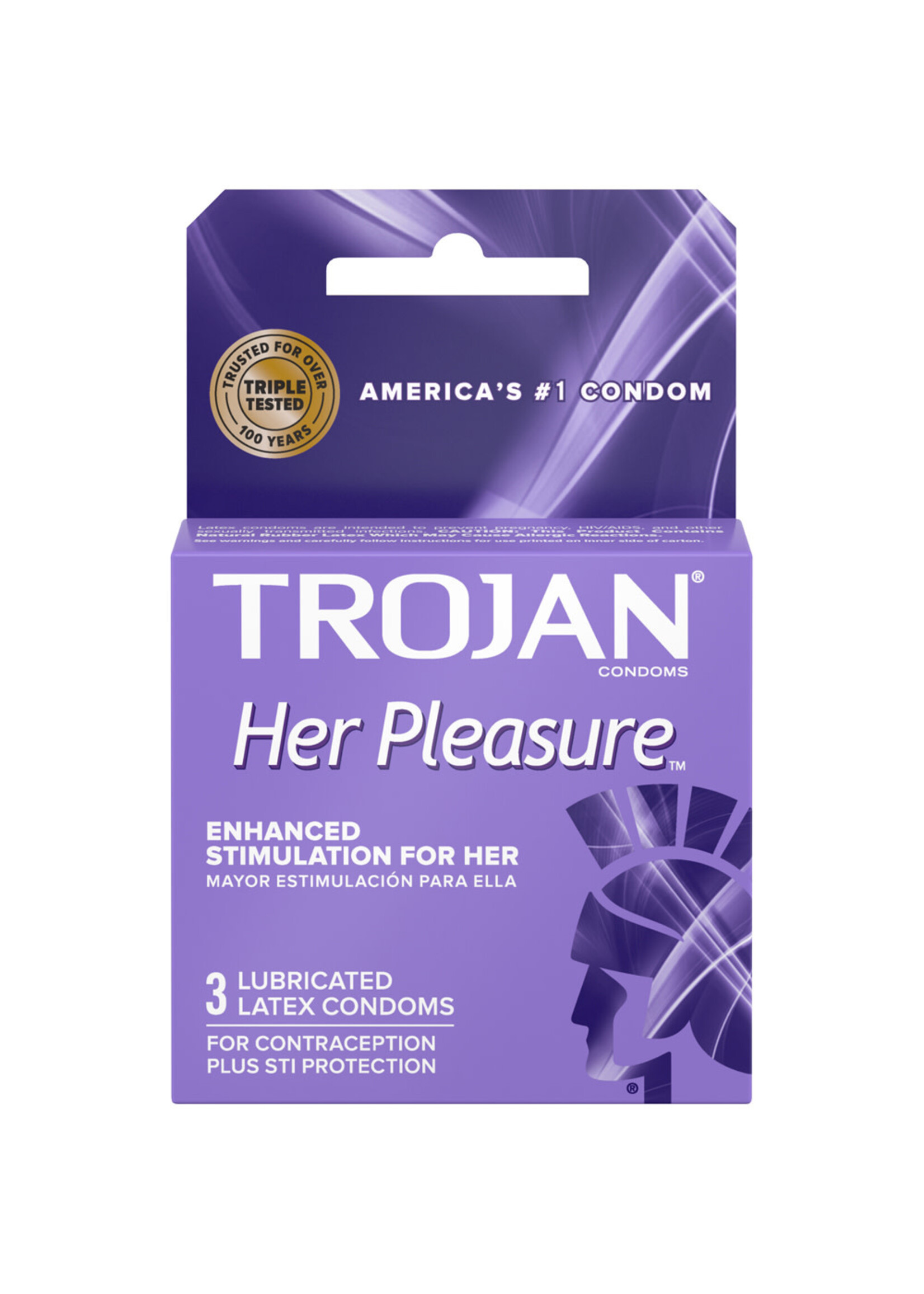 Trojan Condoms Trojan Her Pleasure Condoms - Box of 3