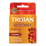 Trojan Condoms Trojan Ultra Ribbed Ecstasy Condoms - Box of 3