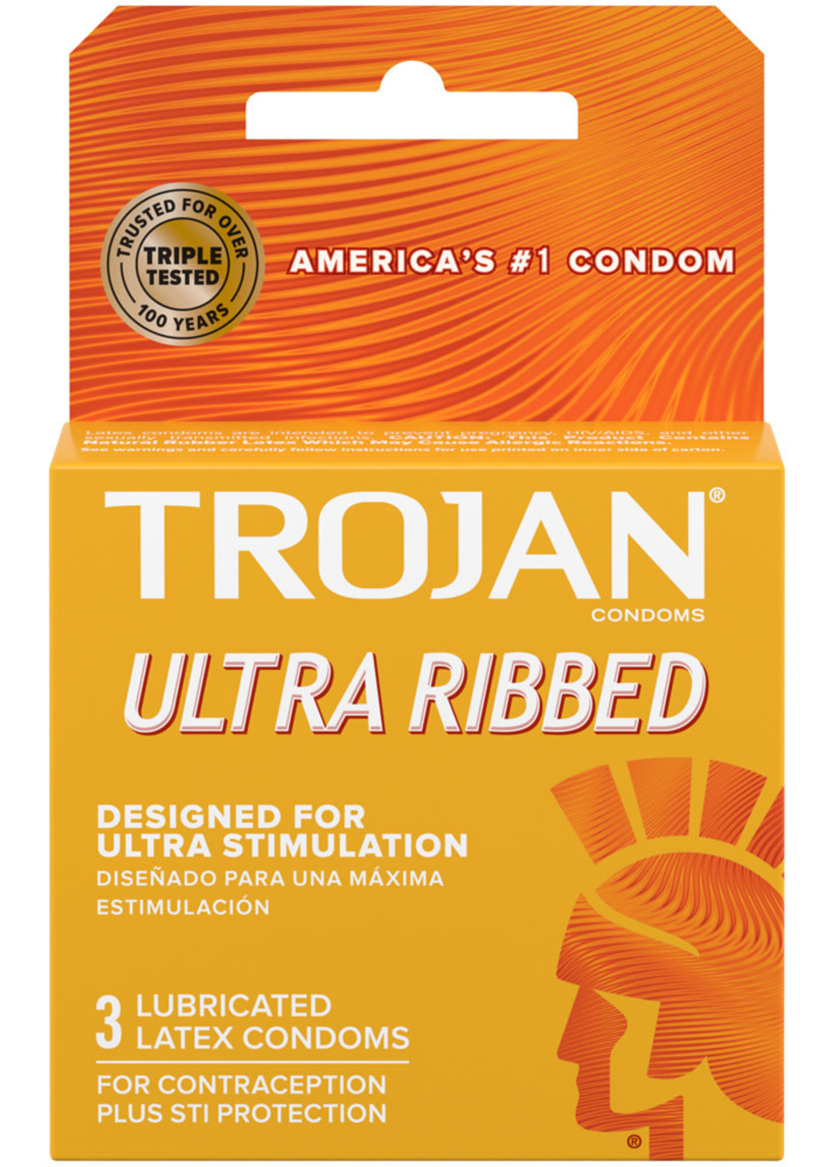 Trojan Condoms Trojan Ribbed Condoms - 3 pack