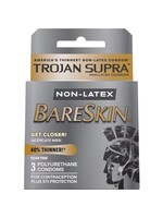 Trojan Condoms Trojan Condom Supra Microsheer Non Latex Lubricated 3 Pack