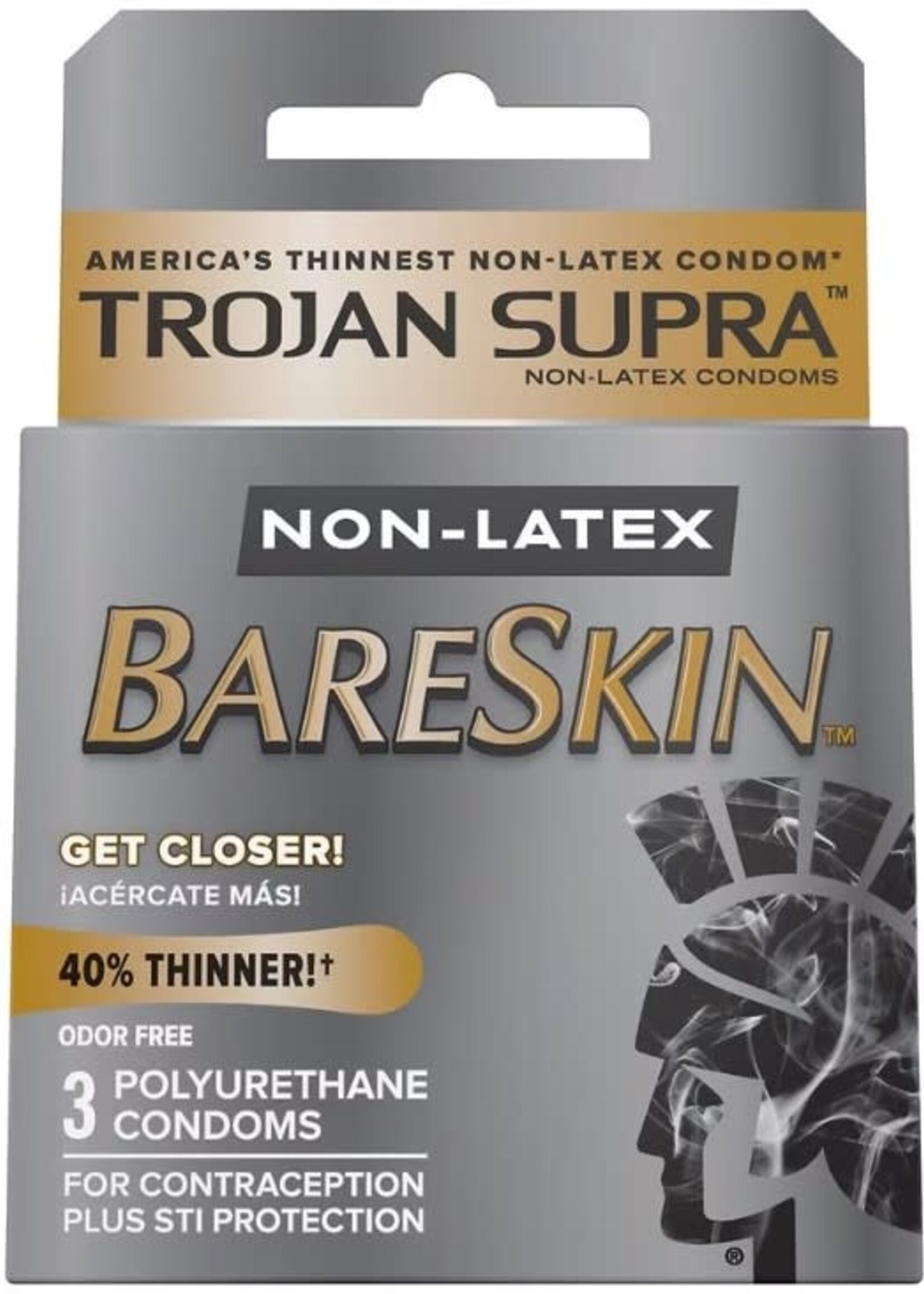 Trojan Condoms Trojan Condom Supra Microsheer Non Latex Lubricated 3 Pack