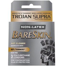 Trojan Trojan Condom Supra Microsheer Non Latex Lubricated 3 Pack