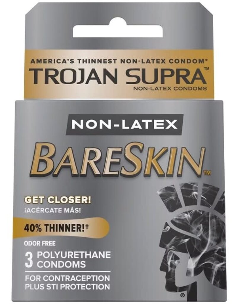 Trojan Condoms Trojan Condom Supra Microsheer Non Latex Lubricated 3 Pack