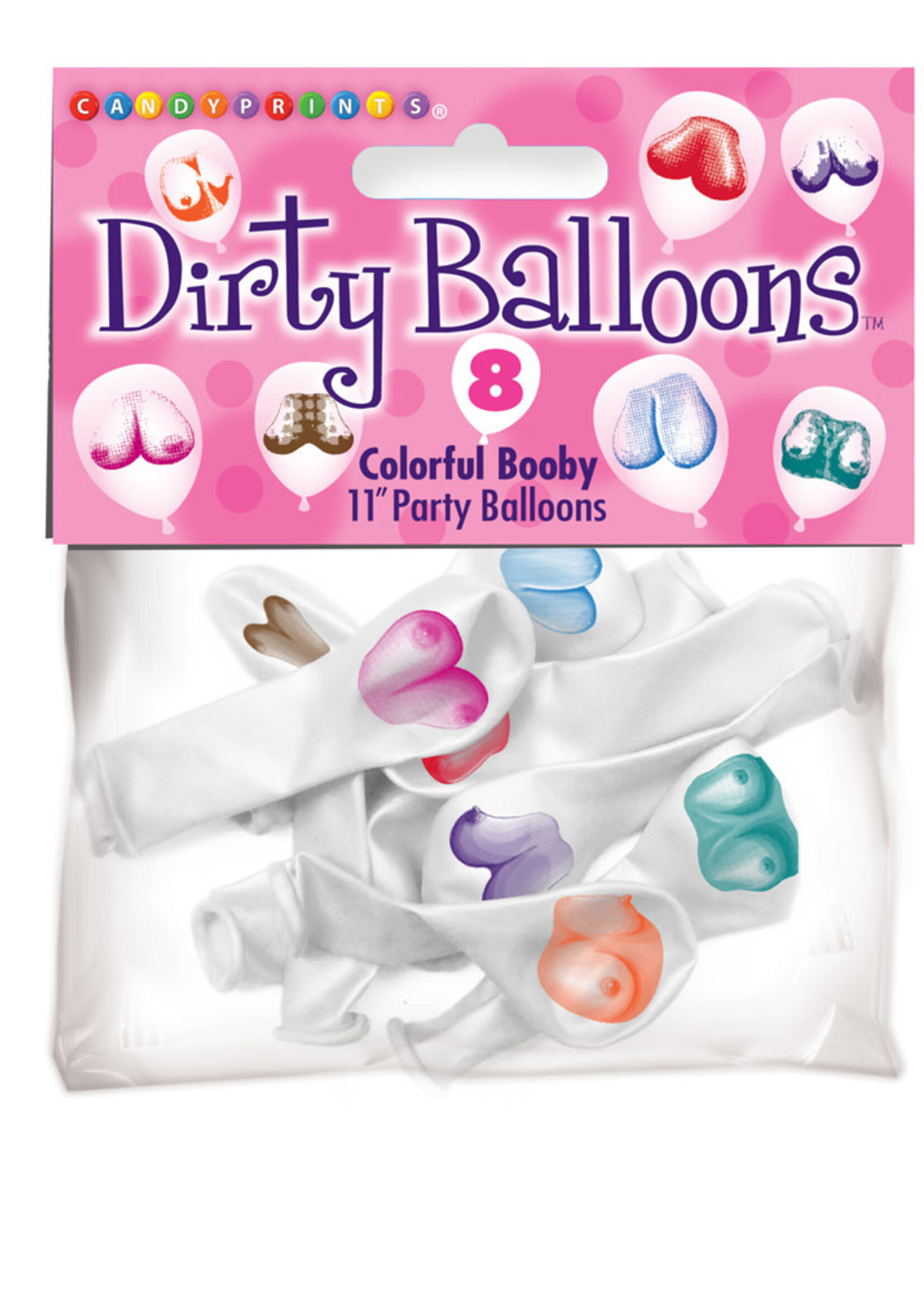 Little Genie Mini Boobs Balloons - 8 Pack