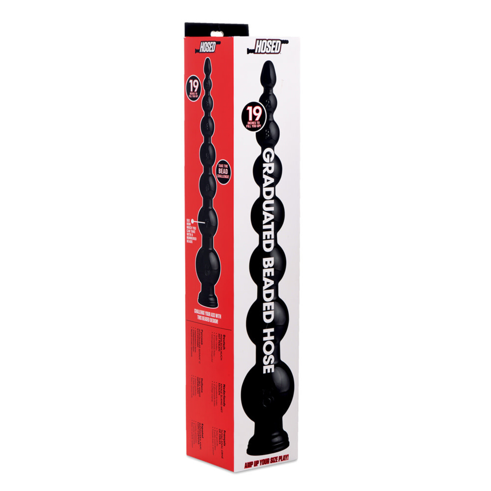 XR Brands Hosed Hosed 19 Inch Graduated Bead Anal Snake