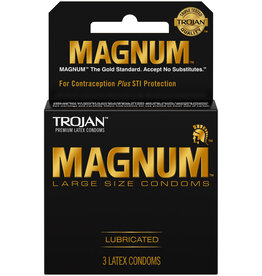 Trojan Trojan Condom Magnum Large Size Lubricated 3 Pack