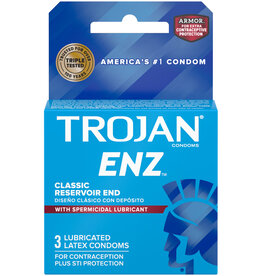 Trojan Condoms Trojan Condom Enz With Spermicidal Lubricant 3 Pack