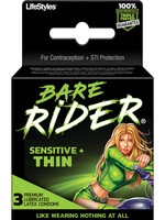 Lifestyles Bare Rider Sensitive Thin 3pk