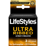 Lifestyles Lifestyles Condom Ribbed Pleasure Lubricated 3 Pack