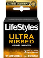 Lifestyles Lifestyles Condom Ribbed Pleasure Lubricated 3 Pack