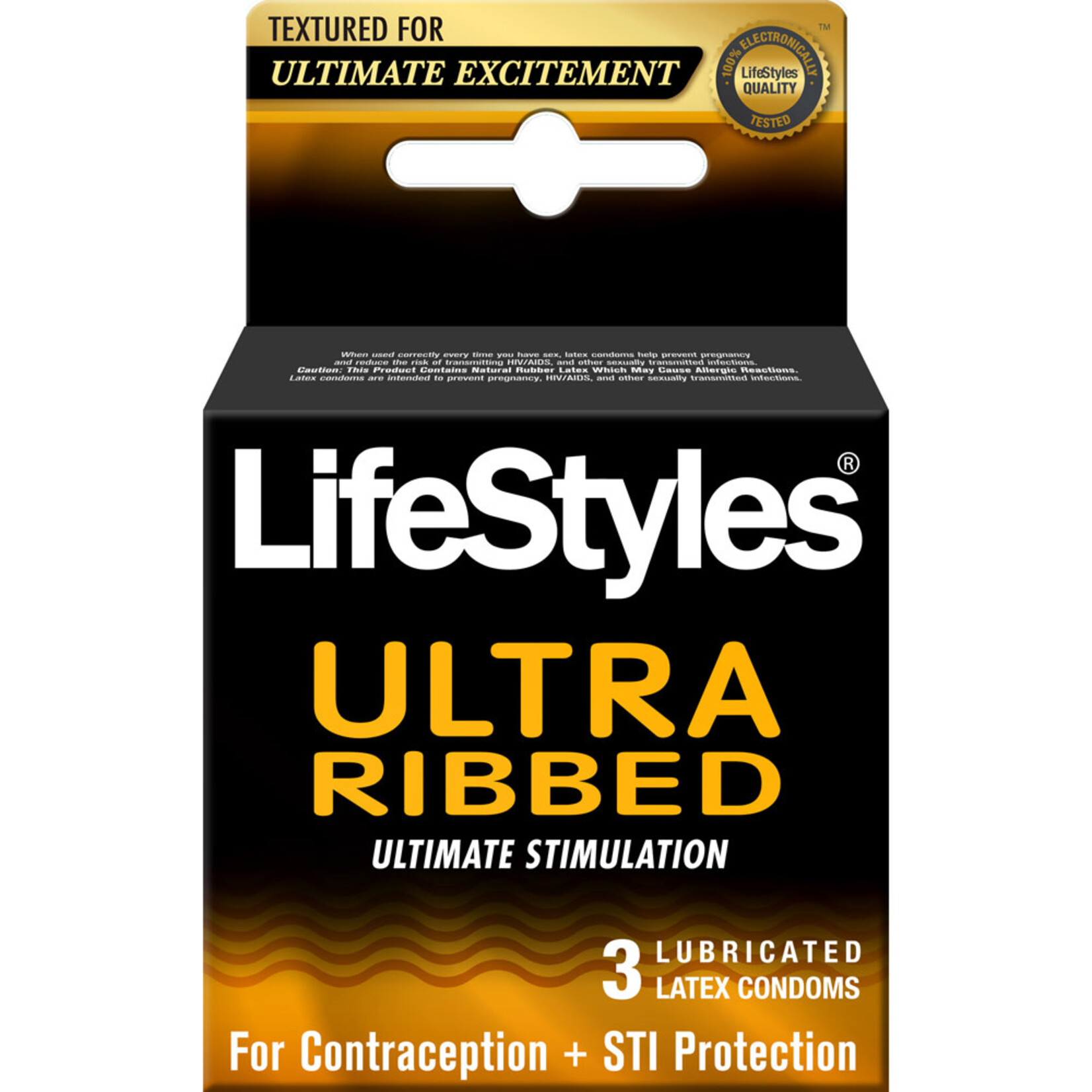 Lifestyles Lifestyles Condom Ribbed Pleasure Lubricated 3 Pack